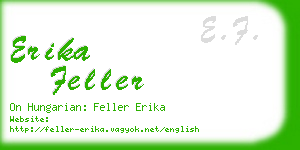 erika feller business card